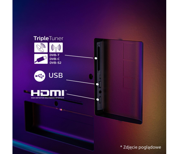 PHILIPS 55OLED770 55" OLED 4K 120Hz VRR Titan OS Ambilight 3 Dolby Vision Dolby Atmos, HDMI 2.1 - 1363023 - zdjęcie 20